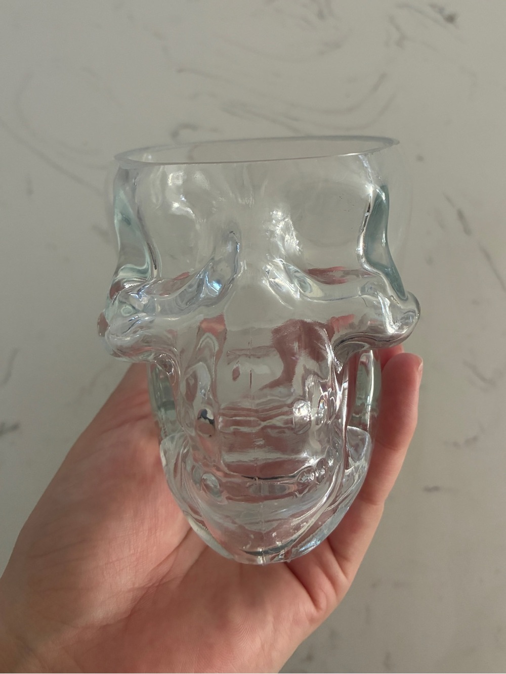 Crystal Head Vodka 10 oz Clear Skull Cocktail Glass Barware EUC